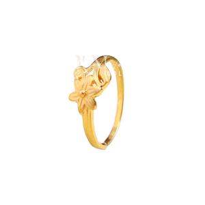 Anillo de banda de oro elegante clásico para mujer joyería de estilo lindo para Aniversario de fiesta de boda - Product Image 1