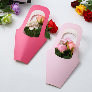 Bolsa de Papel Personalizada, Colorida y Elegante, con Asa, para Ramos de Flores, para Envolver Regalos, Exhibición en Tiendas de Floristería - Product Image 2
