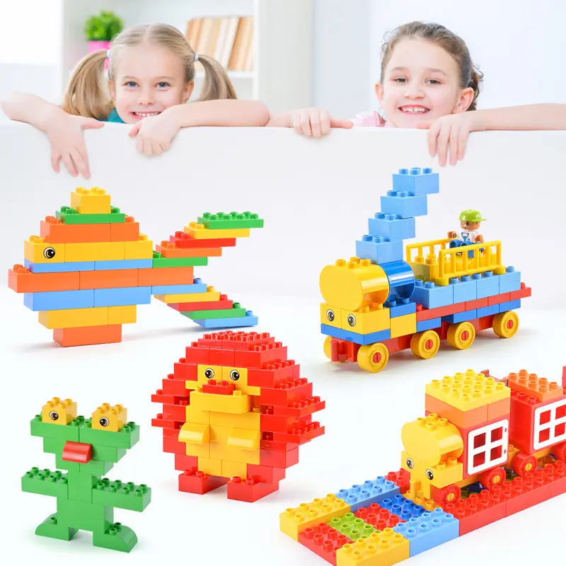 Classic Large Building Blocks for Kids and Toddlers Basics Big Bricks Set for Ages 3 and Up Compatible with All Major Brands