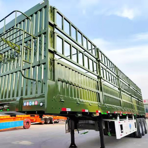 Semirremolque de plataforma plana de acero nuevo de fábrica china con 3 ejes, suspensión de servicio pesado, para carga seca, con barandales laterales, capacidad de 28 toneladas - Product Image 4