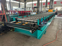 Mesin pembentuk gulungan Panel atap logam spoandek & G550 750 garis produksi lembaran atap otomatis untuk pasar Malaysia