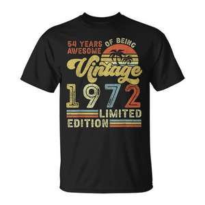 Camiseta vintage de edición limitada del 54.º cumpleaños de 1972 - Product Image 1