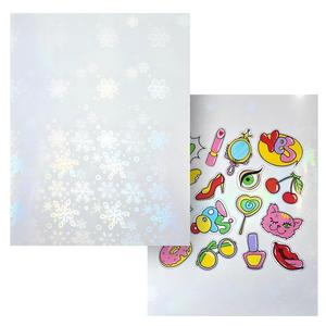 Rollo de Vinilo Holográfico Autoadhesivo Impermeable para Impresión de Gráficos de Copos de Nieve, Material Imprimible en Blanco para Impresoras de Inyección de Tinta - Product Image 4