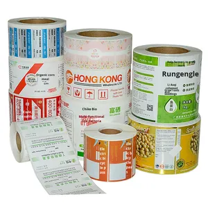 Autocollants adhésifs personnalisés, étiquettes en papier adhésif mat argenté avec code QR, papier adhésif imperméable, impression de marques, utilisation agricole - Product Image 1