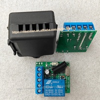 Interruptor de Control Remoto Inalámbrico de 433 MHz y 10 A, Módulo Receptor de Relé de 12 V y 1 Canal, Transmisor RF, Controles Remotos de 433 MHz