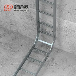 400毫米镀锌梯子壁挂式电缆桥架价格表穿孔铝中国宁波制造商电力电缆支架