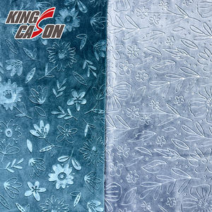 قماش كينجكاسون الصيني الجديد لعام 2026، ناعم للغاية ومضاد للكهرباء الساكنة، بنقش زهور زرقاء، مثالي لهدايا عيد الميلاد للأطفال - Product Image 1