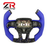 Volant de course personnalisé en cuir et fibre de carbone forgée F1 pour Dodge Challenger Durango Charger Demon SRT RT