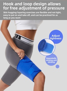 Soporte de Neopreno para el Muslo, Ajustable, Flexible y Cómodo, para Alivio del Dolor por Esguince de Hamstring, Recuperación de Cadera e Inguinal - Product Image 4