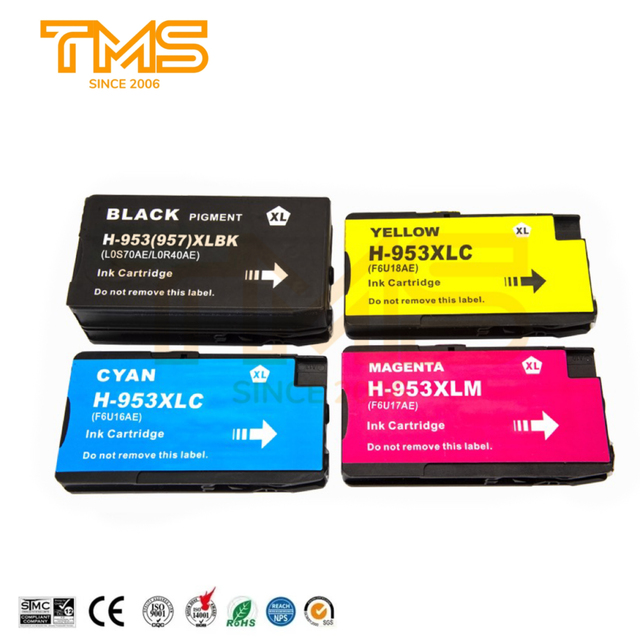 953 957 XL 953XL 957XL Color Inkjet Ink Cartridge for HP953 for HP Officejet Pro 7720 7740 Printer Premium Compatible