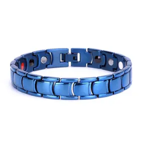 Stainless Steel Magnetic Infrared Ion Magnet Benefit Bracelet Germanium