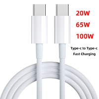 Câble de charge rapide de qualité originale 100W 65W 20W Type C vers Type C Câble USB Android Câble USB pour smartphone tablette PC