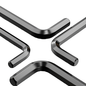 Jeu de clés Allen en acier Cr-V de qualité industrielle, oxyde noir, forme en L, haute dureté, métrique et impérial - Product Image 2