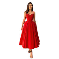 red engagement dress