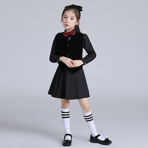 Completi da uomo a tre pezzi di fascia alta per performance di pianoforte nuovo abito da ragazza di fiori per bambini vestito <span class=keywords><strong>elegante</strong></span> da donna - Product Image 3