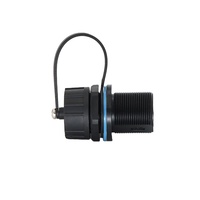 Conector Circular RJ45 KRONZ de 20 mm, Extensión Ethernet Doble Hembra, Acoplador de Interfaz de Cable de Red para Montaje en Panel