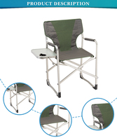 Film de cadre en aluminium Pe pliable et Portable pour chaise latérale, avec fil de fixation, 600d