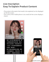 Équipement de diffusion en direct HUSHIDA 55 pouces 2K avec caméras pour TikTok et diffusion en direct