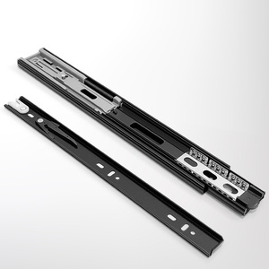 Telescopic <strong>Drawer</strong> Rail 45mm Telescopic Channel <strong>Drawer</strong> Runners <strong>Push</strong> <strong>Open</strong> <strong>Soft</strong> Close <strong>Drawer</strong> <strong>Slides</strong> for Cabinet Door - Product Image 5