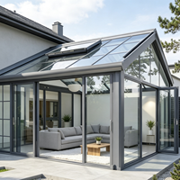 Fournisseur d'usine – Véranda en aluminium écoénergétique avec double vitrage trempé pour jardin de villa