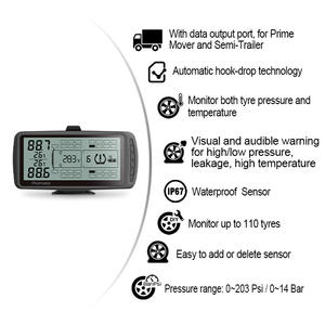 デジタルマイニング車両用TPMS 203psi トラックトレーラーフリート温度監視 簡単センサー管理 12ヶ月 - Product Image 2