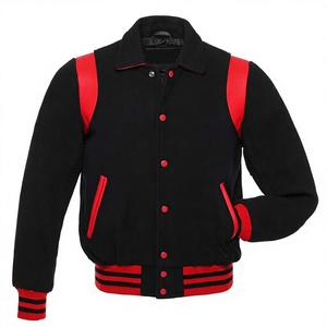 High Quality for Black Wool Bomber Jacket Custom Winter Baseball Letterman Varsity Jacket Mens Front Eco-Friendly - Product Image 1