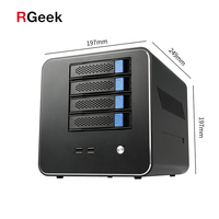 Asus — carte mère Mini ITX RGeek, 3.5 pouces, pour serveur, ordinateur NAS, disque dur 4 baies, J1900, usb 3.0x2, usb 2.0x2, DC 12V