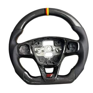 Volante Deportivo de Fibra de Carbono Personalizado con Pantalla LED para Ford Fusion Fiesta Mk7 Mk3 <span class=keywords><strong>Focus</strong></span> EcoBoost GT/<span class=keywords><strong>Shelby</strong></span> GT350 2016 - Product Image 6