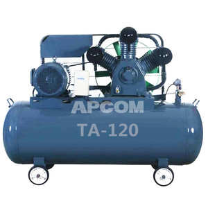 เครื่องอัดอากาศแบบลูกสูบแรงดันสูง APCOM แบบพกพา ใช้น้ำมันหล่อลื่น ระบายความร้อนด้วยอากาศ สำหรับใช้งานในโรงงาน - Product Image 2