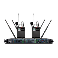 UR4D + Nouvelle arrivée True Diversity Microphone professionnel Casque de poche sans fil Collier de micro pour scène de conférence Grand spectacle