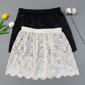 European and American cross-border e-commerce must-have: a women's <b>lace</b> base layer skirt paired with a sweater, featuring a - Product Image 3
