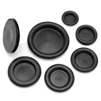 Bouchons en caoutchouc ronds à un seul côté, utilisés par Bunnings pour la protection des câbles en spirale, protection des câbles en spirale