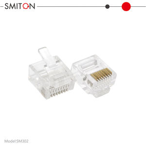 מפעל לספק גוף קצר קטן 8p8c מחבר rj45 <span class=keywords><strong>8</strong></span> פין ראש קריסטל פין מצופה זהב מחבר מצופה - Product Image 4