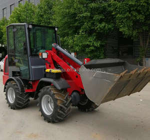 HAIJU <span class=keywords><strong>H220</strong></span> Vente en gros de machines agricoles de haute qualité approuvées CE/EPA, mini-chargeuse sur pneus, pelle rétrocaveuse 4x4, chargeuse frontale - Product Image 1