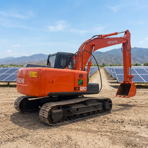 Excavadora Hidráulica de Cadenas HITACHI EX120 de 12 Toneladas de Segunda Mano en Venta, Maquinaria de Excavación Original de Japón para Trabajos de Demolición con Certificación CE - Product Image 1