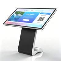 Kiosque interactif intérieur de type S de 65 pouces, sans écran tactile, 4K, luminosité 350-450 cd/m², verre trempé, signalisation numérique Android
