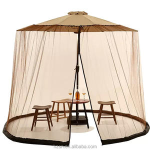 <span class=keywords><strong>Parasol</strong></span> de jardin pliable d'été avec <span class=keywords><strong>moustiquaire</strong></span>, léger en polyester, design pliable, installation facile sans perçage, motif uni, pour adultes - Product Image 2