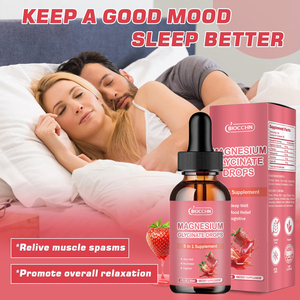Cairan Magnesium Glycinate tetes suplemen tidur dengan l-theanine Ashwagandha Vitamin B6-stres & dukungan suasana hati untuk pria wanita - Product Image 4