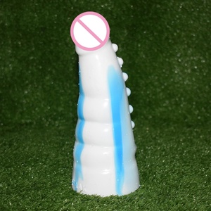 Faak - Masajeador de Clítoris con Forma de Pene Grande, Dildo Anal de Bambú Grueso, Juguete Sexual Erótico, Masturbador Anal, Dildo de Cuerno de Buey para Mujeres - Product Image 3