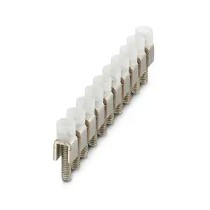 FBI 10-10- Fixed Bridge Connector 0203276 Pin pitch: 10 mm Number of digits: 10 Color: Silver screw installation