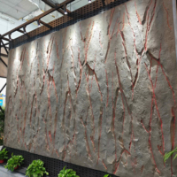 Panneau mural 3D en PU gaufré, imperméable, ignifuge, sans formaldéhyde, insonorisant, léger, facile à installer, pour mur