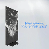 Écran d'affichage LED pliable P2 à trois volets, raccordement sans soudure, synchronisation et asynchronisation, double face, pour hall d'exposition, salon professionnel, écran de fond de scène