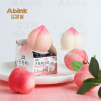 Abink Happy Peach Bâton de crème glacée croustillant et savoureux 3D Porte-cône en chocolat pasteurisé Fabricant de sucettes glacées Sac Lait sucré