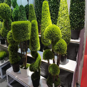 Árbol Artificial Decorativo para Interiores y Exteriores SPSS4, Estilo Hongo, Ciprés/Pino/Cedro, Bonsái Artificial - Product Image 1