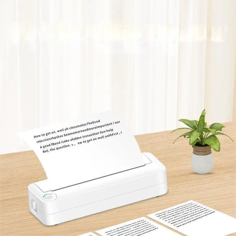 A4 máy in HD Mini inkless chuyển lưu trữ bằng văn bản giấy cho tài liệu ảnh văn phòng nhà máy in xách tay nhiệt BT in ấn