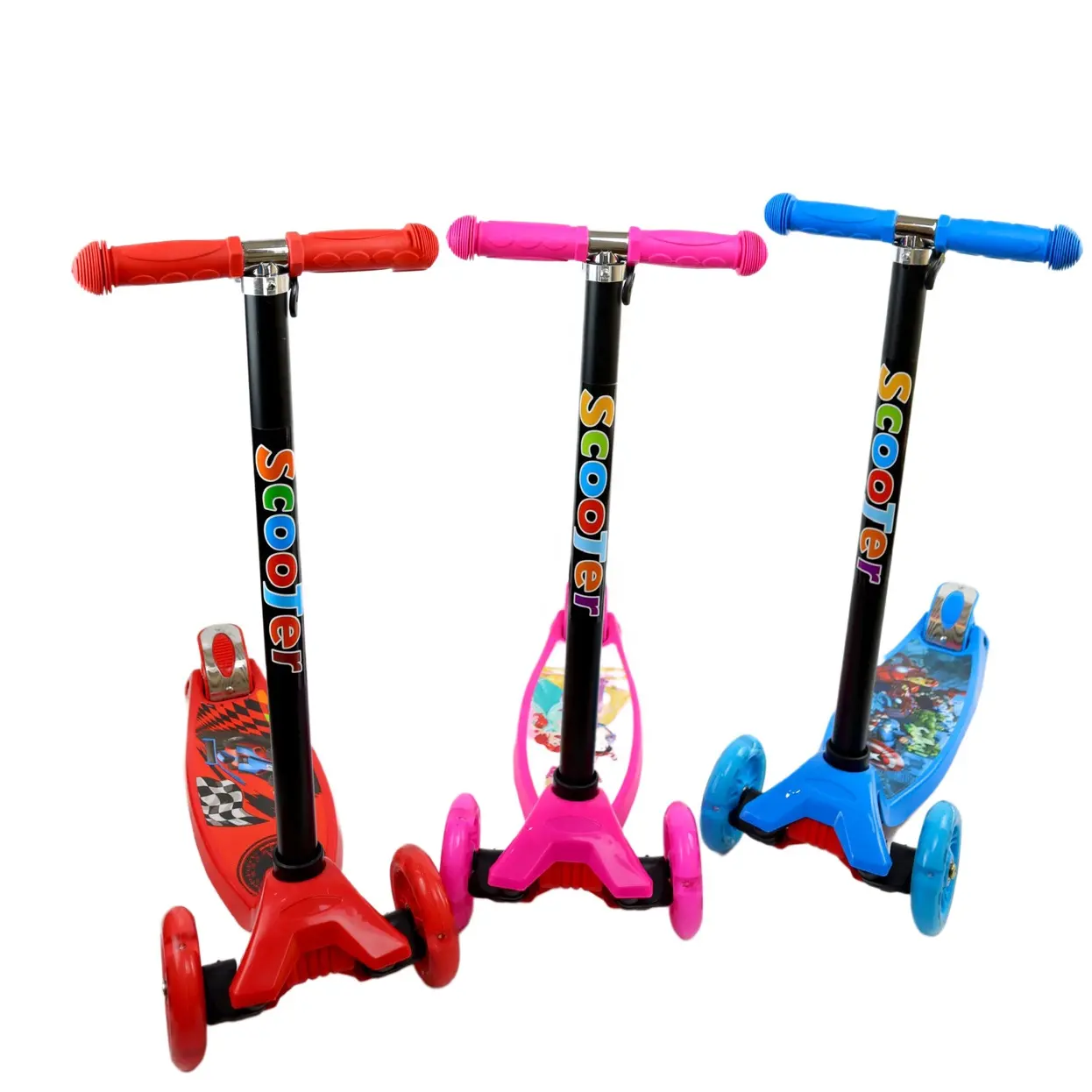 Professional Manufacture Kids Foot Kick Toys 4 Wheel Children Scooters Pedal Scooter