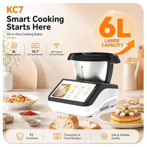 <span class=keywords><strong>Robot</strong></span> de cuisine intelligent tout-en-un original, capacité de 6 L, <span class=keywords><strong>robot</strong></span> culinaire, soupière, <span class=keywords><strong>mixeur</strong></span>, mélangeur en acier inoxydable, machine de cuisine - Product Image 6