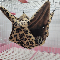 Sac de couchage personnalisé pour animaux de compagnie, type cage intérieure, double couche de peluche, abri d'hiver pour petits animaux grimpants