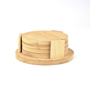 แผ่นรองแก้วไม้ไผ่แบบใหม่ ดีไซน์สร้างสรรค์ รับทำตามสั่ง พิมพ์ลายแบบซับลิเมชั่น รูปทรงกลมและสี่เหลี่ยม สำหรับงานรีดร้อน - Product Image 4