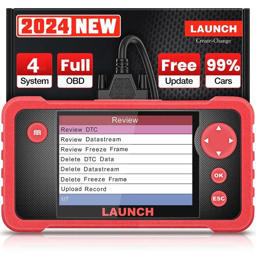 Launch CRP123 V2.0 Outil de diagnostic automobile à quatre systèmes Analyseur de moteur Scanner OBD2 Lecteur de code auto VIN Mise à jour gratuite à vie